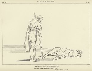 Ulysses en zijn Hond door John Flaxman